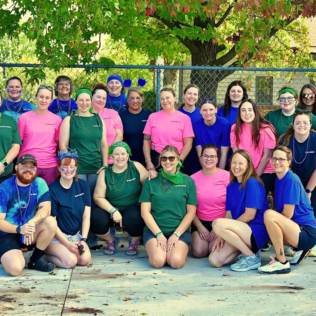 Group of smiling adults