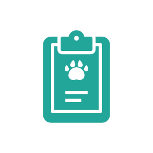 Pet medical record clipboard