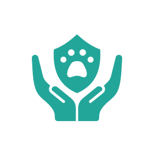 Paw print syringe icon